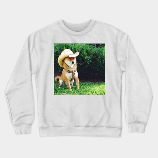 What in Tarnation Dog Crewneck Sweatshirt by FlashmanBiscuit